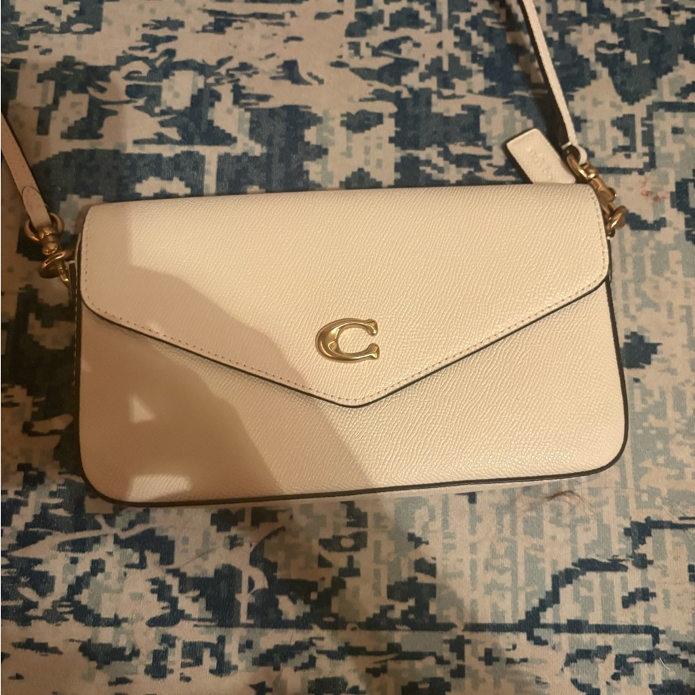 coach white bag